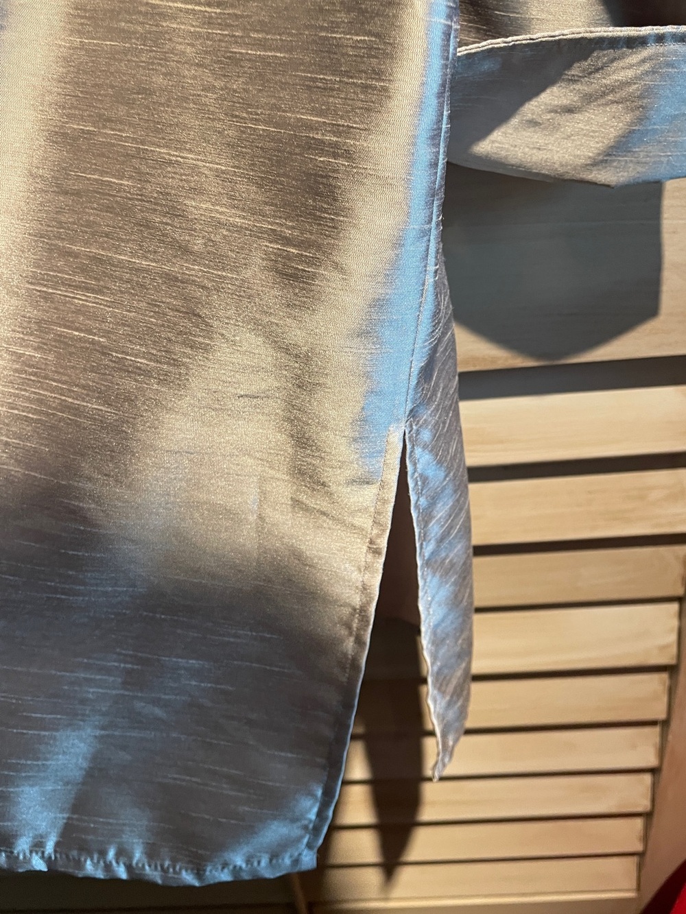Spanner - Faux Silk Shimmer Shirt Jacket - SzL - Picture 11 of 13